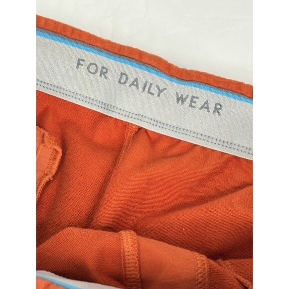 Mack Weldon Ace Sweatpant Joggers Men’s Medium Orange Rust 32”-34” 28” Inseam - Picture 9 of 12